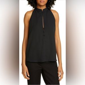 A.L.C. / Keith Silk Top / Black / Size 8